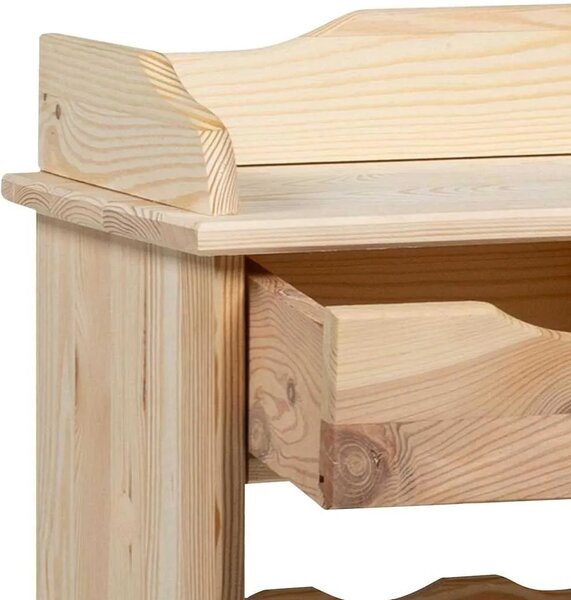 Stalak za vino Prirodna 58 x 28 x 90 cm Masivno drvo bora - Prirodna