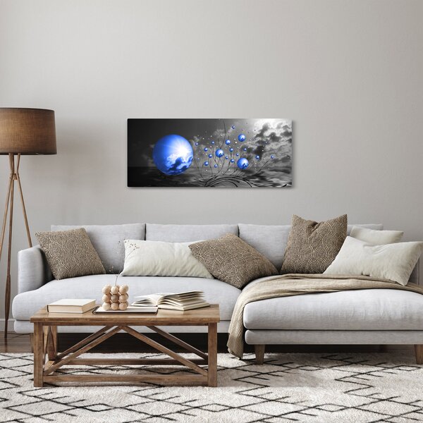 Slika tamno plavih kugli (120x50 cm)