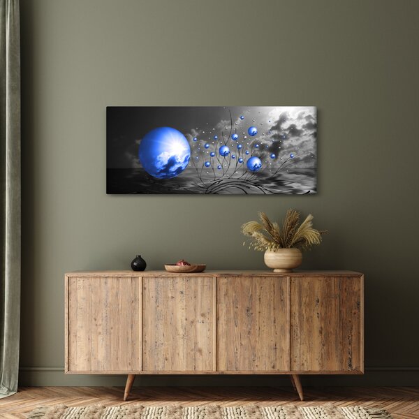 Slika tamno plavih kugli (120x50 cm)