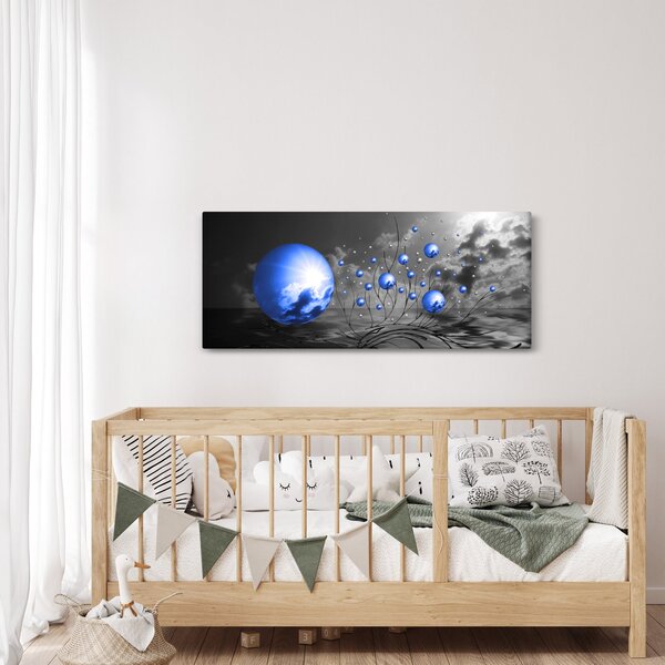 Slika tamno plavih kugli (120x50 cm)