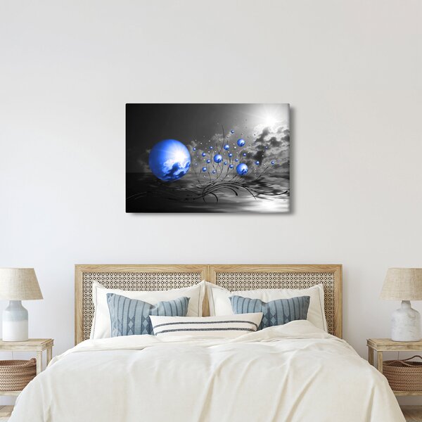 Slika tamno plavih kugli (90x60 cm)