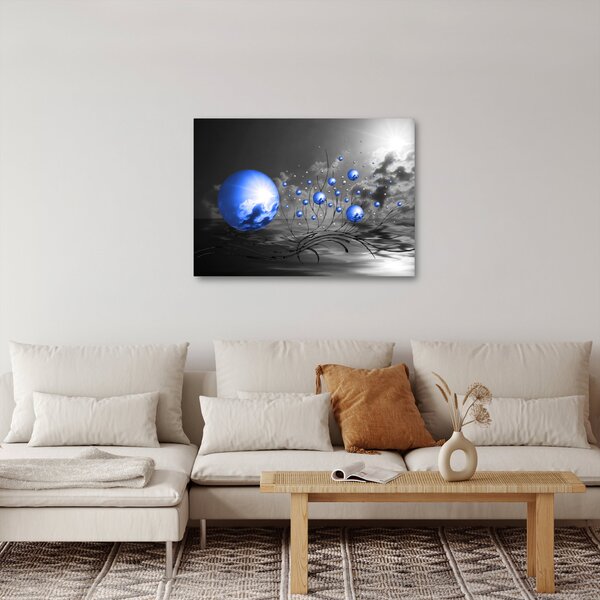 Slika tamno plavih kugli (70x50 cm)