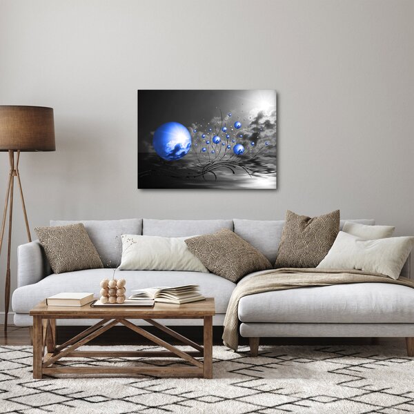 Slika tamno plavih kugli (70x50 cm)