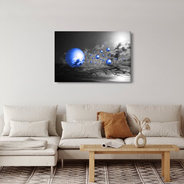 Slika tamno plavih kugli (90x60 cm)
