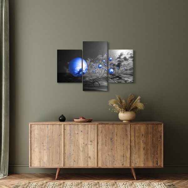 Slika tamno plavih kugli (90x60 cm)