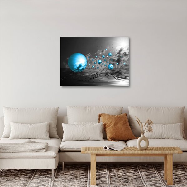 Slika svijetlo plavih kugli (70x50 cm)