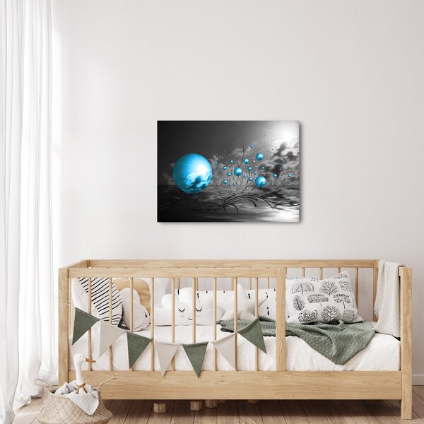 Slika svijetlo plavih kugli (70x50 cm)