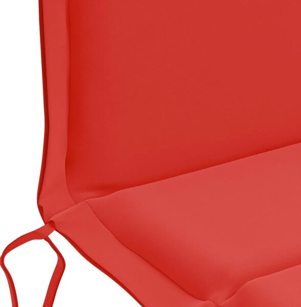 Jastučić za nisku stolicu GEMERT 4 kom. 100% poliester Crvena - Crvena (poliester) 110 x 50 x 3 cm 4