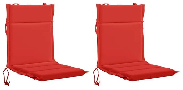 Jastučić za nisku stolicu GEMERT 2 kom. 100% poliester Crvena - Crvena (poliester) 110 x 50 x 3 cm 2