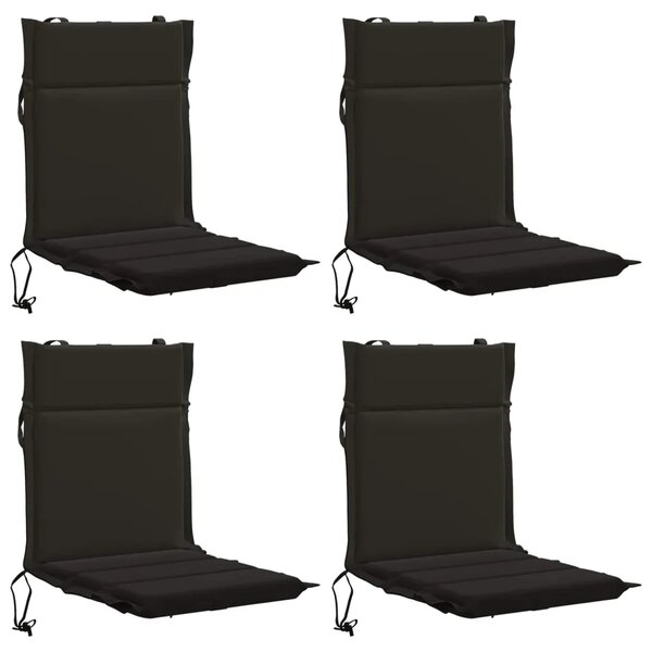 Jastučić za nisku stolicu GEMERT 4 kom. 100% poliester Crna - Crna (poliester) 110 x 50 x 3 cm 4