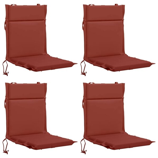 Jastučić za nisku stolicu GEMERT 4 kom. 100% poliester Crvena - Crvena (melange) 110 x 50 x 3 cm 4