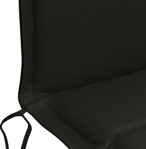 Jastučić za nisku stolicu GEMERT 4 kom. 100% poliester Crna - Crna (melange) 110 x 50 x 3 cm 4