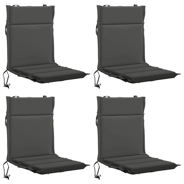 Jastučić za nisku stolicu GEMERT 4 kom. 100% poliester Antracit - Antracit (poliester) 110 x 50 x 3 cm 4