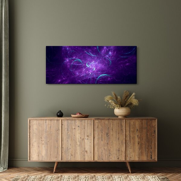 Slika moderne plave apstrakcije (120x50 cm)