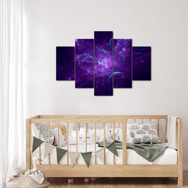 Slika moderne plave apstrakcije (150x105 cm)