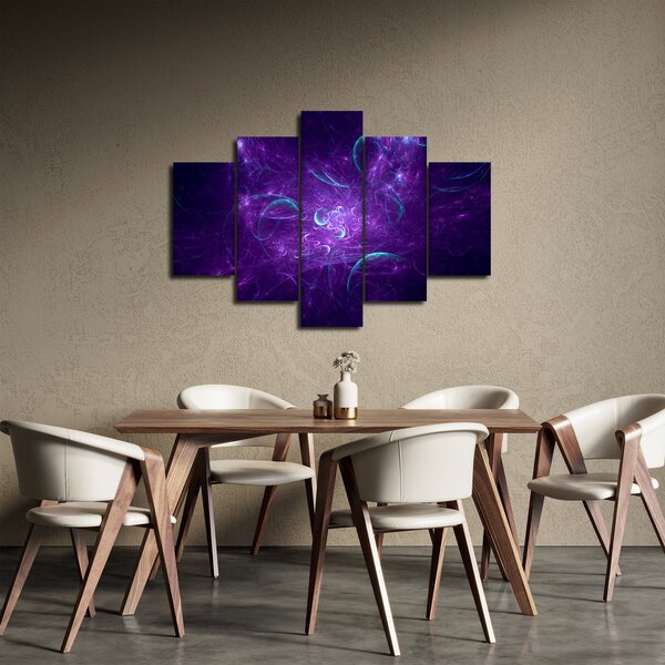 Slika moderne plave apstrakcije (150x105 cm)