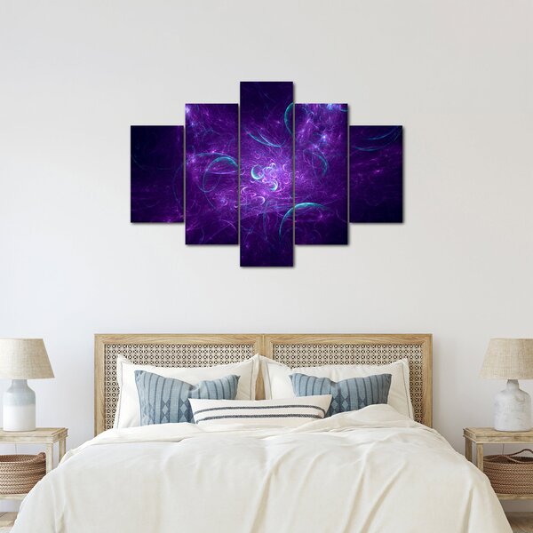 Slika moderne plave apstrakcije (150x105 cm)