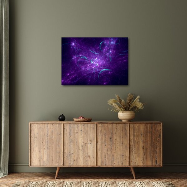 Slika moderne plave apstrakcije (70x50 cm)