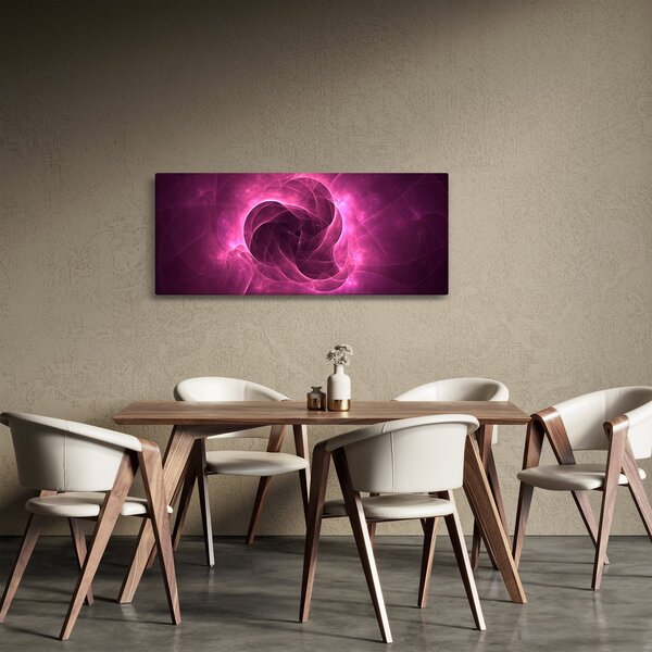 Slika moderne ružičaste apstrakcije (120x50 cm)