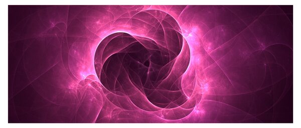 Slika moderne ružičaste apstrakcije (120x50 cm)