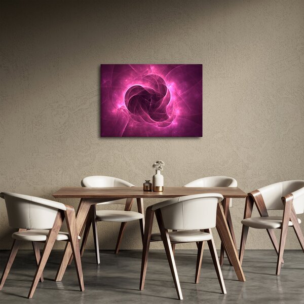 Slika moderne ružičaste apstrakcije (70x50 cm)