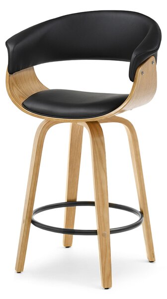 Barska stolica Elynah 65 (crna + hrast)