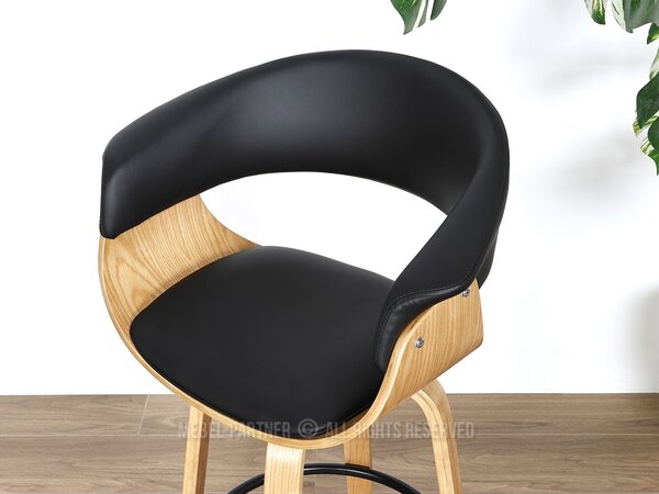 Barska stolica Elynah 65 (crna + hrast)