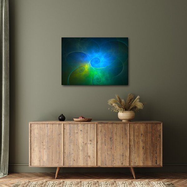 Slika plave apstrakcije (70x50 cm)