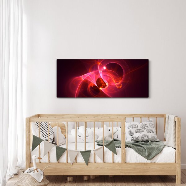 Moderna slika ružičaste apstrakcije (120x50 cm)