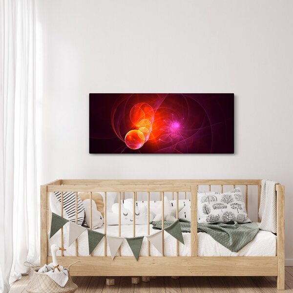 Moderna slika ružičaste apstrakcije (120x50 cm)