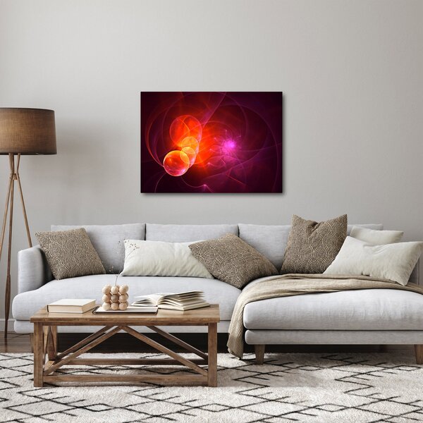 Moderna slika ružičaste apstrakcije (70x50 cm)