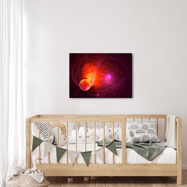 Moderna slika ružičaste apstrakcije (70x50 cm)