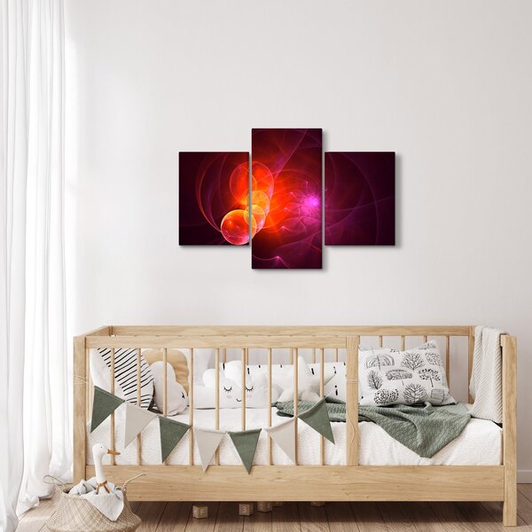 Moderna slika ružičaste apstrakcije (90x60 cm)