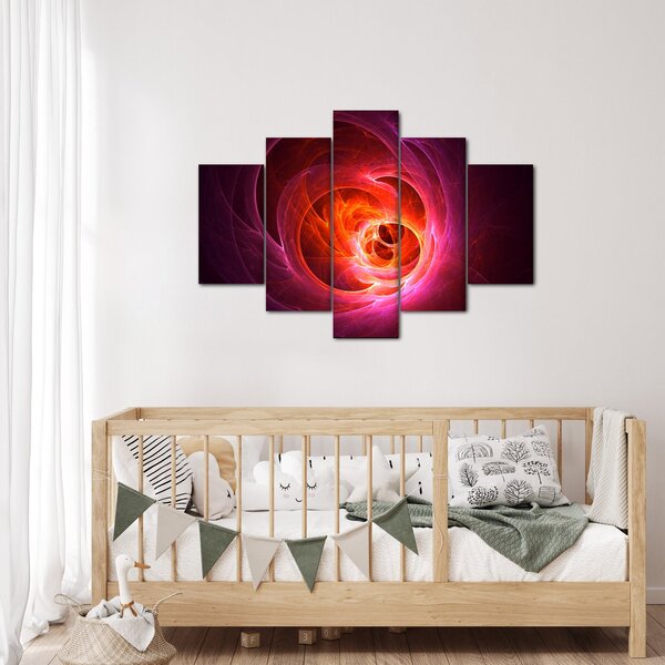 Moderna slika ružičaste apstrakcije (150x105 cm)