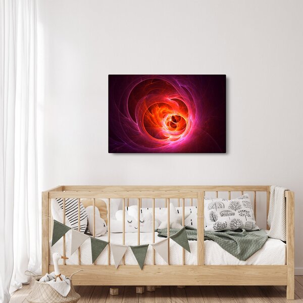 Moderna slika ružičaste apstrakcije (90x60 cm)