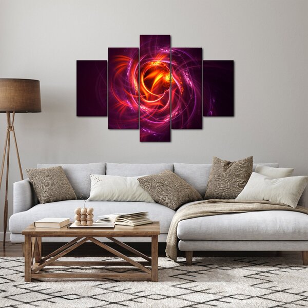 Slika svijetleće moderne apstrakcije (150x105 cm)