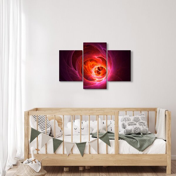 Moderna slika ružičaste apstrakcije (90x60 cm)