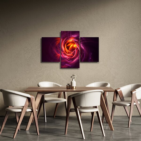 Slika svijetleće moderne apstrakcije (90x60 cm)