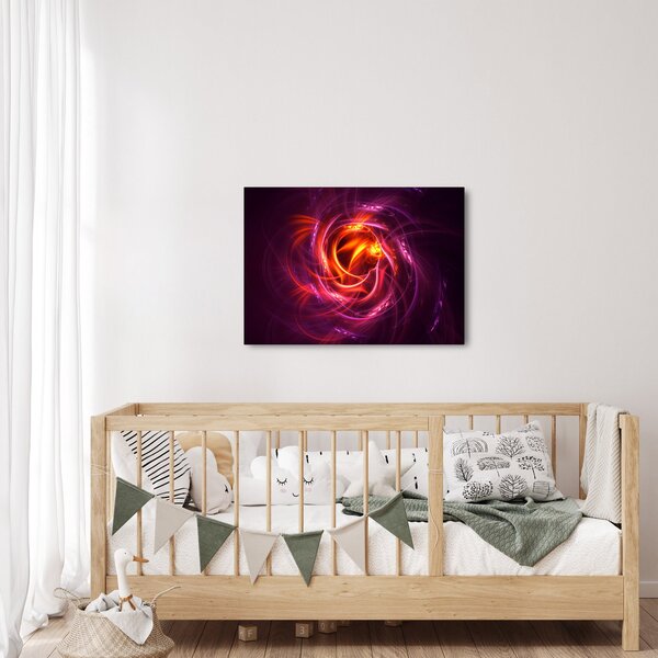 Slika svijetleće moderne apstrakcije (70x50 cm)