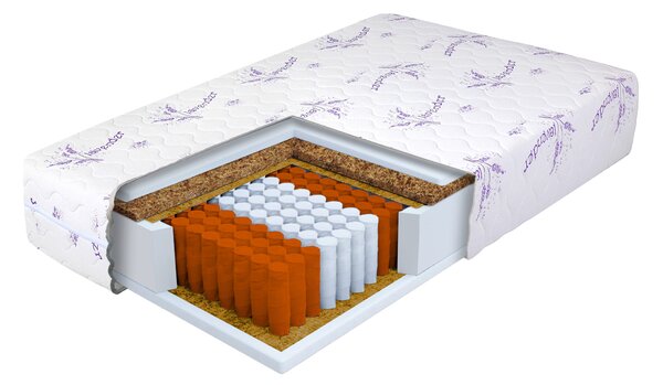 Džepičasti madrac s kokosom Dax 80x200x24 - navlaka Lavender