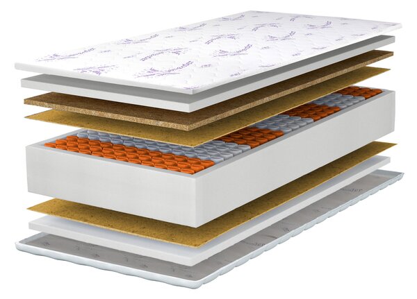 Džepičasti madrac s kokosom Dax 80x200x24 - navlaka Lavender