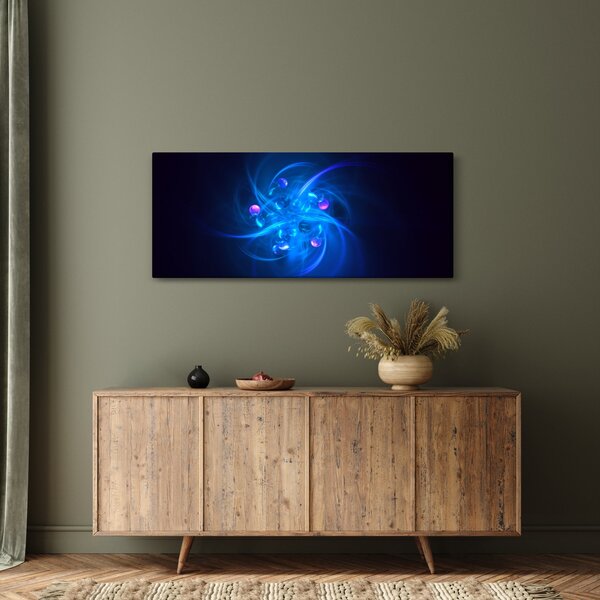 Moderna slika plave apstrakcije (120x50 cm)