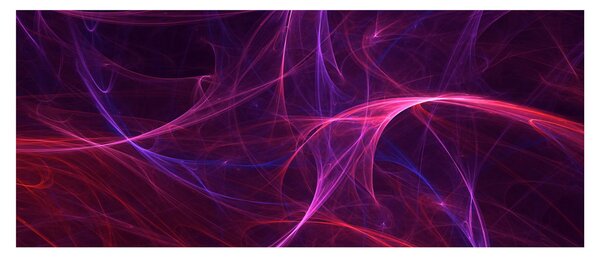 Apstraktna slika krivulja (120x50 cm)