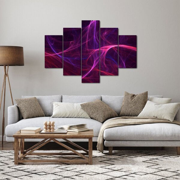 Apstraktna slika krivulja (150x105 cm)