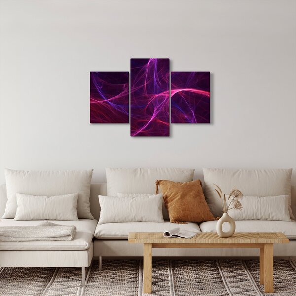 Apstraktna slika krivulja (90x60 cm)