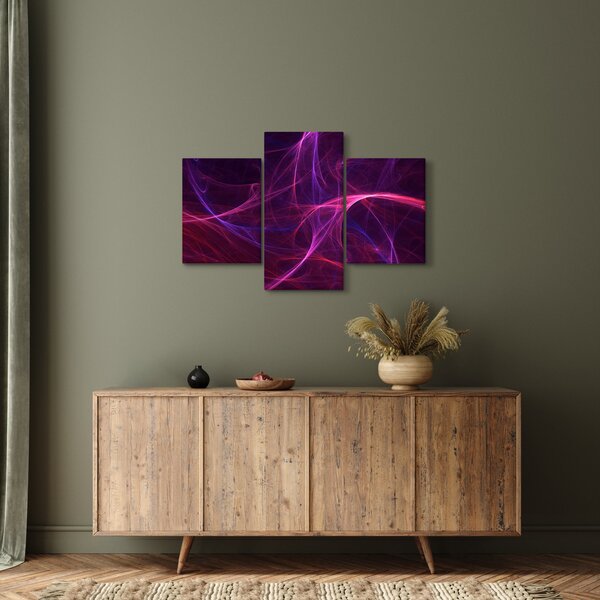 Apstraktna slika krivulja (90x60 cm)