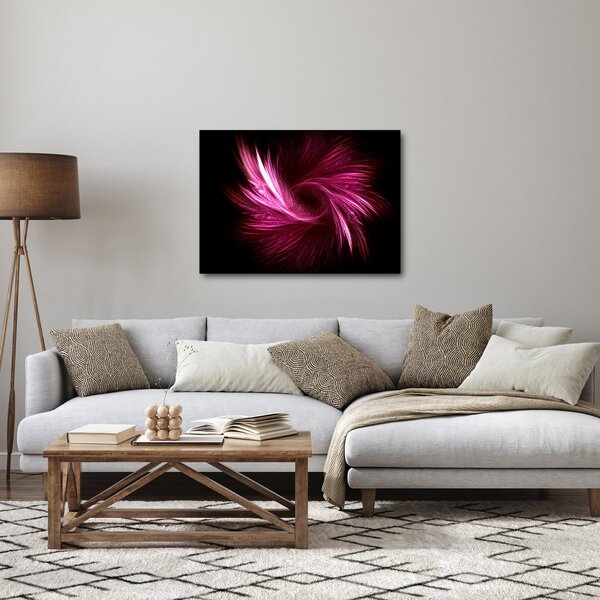 Slika - ružičasta apstrakcija (70x50 cm)