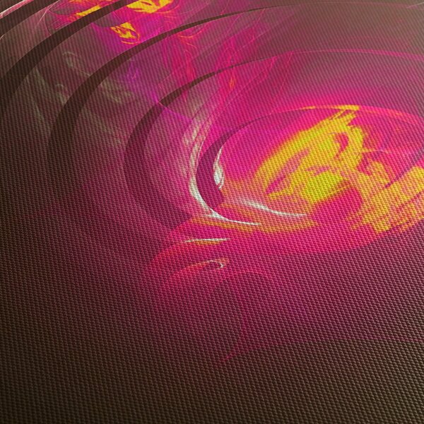Slika - spiralna apstrakcija (sa satom) (90x30 cm)