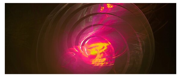 Slika - spiralna apstrakcija (120x50 cm)