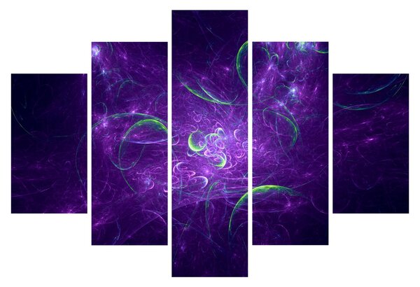 Slika - ljubičasta apstrakcija (150x105 cm)